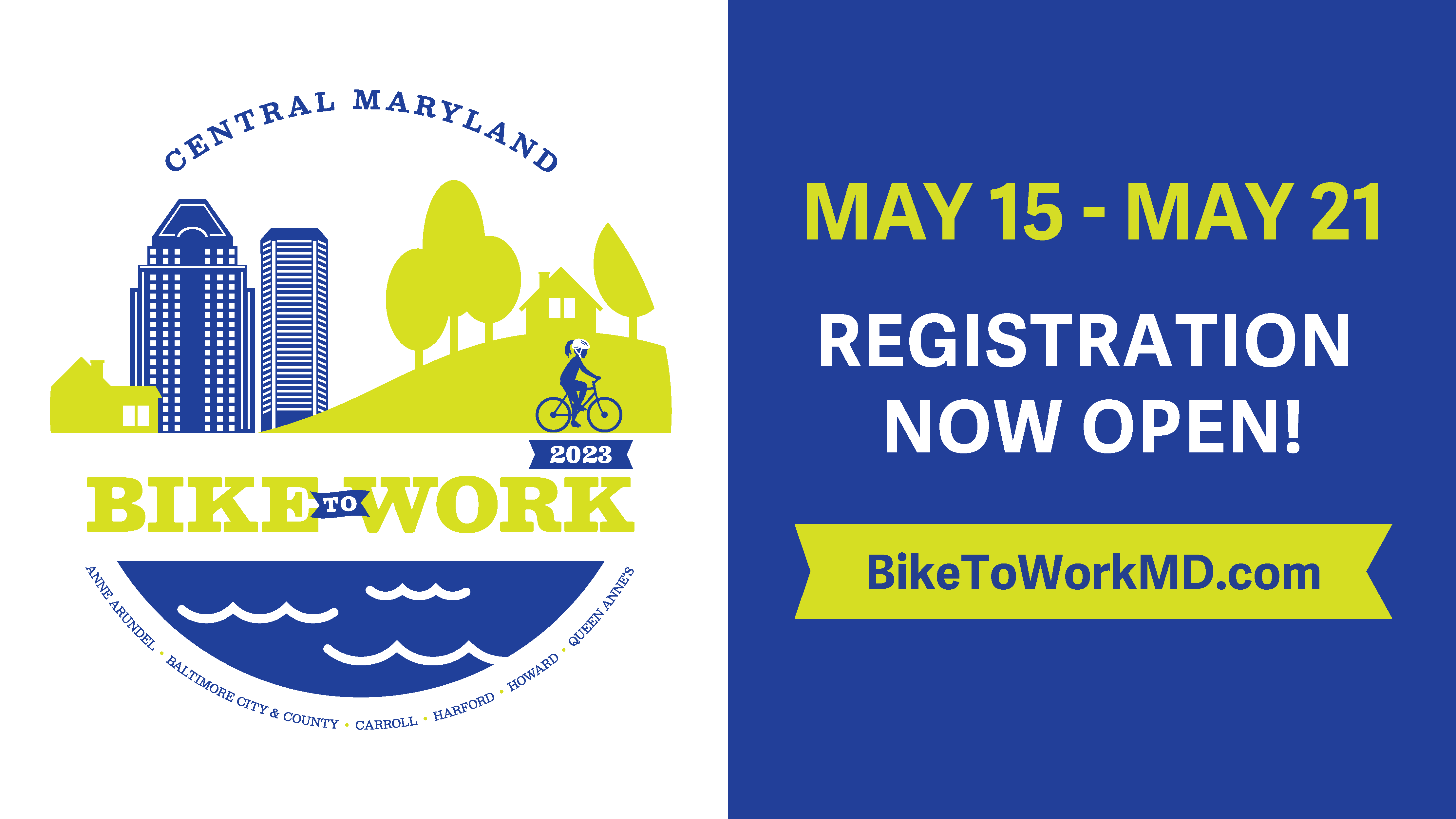 Registration now open for 2023 Bike to Work MD Baltimore Metropolitan